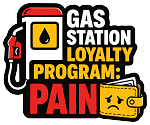 Gas Station Loyalty Program  Precision Cut Decal